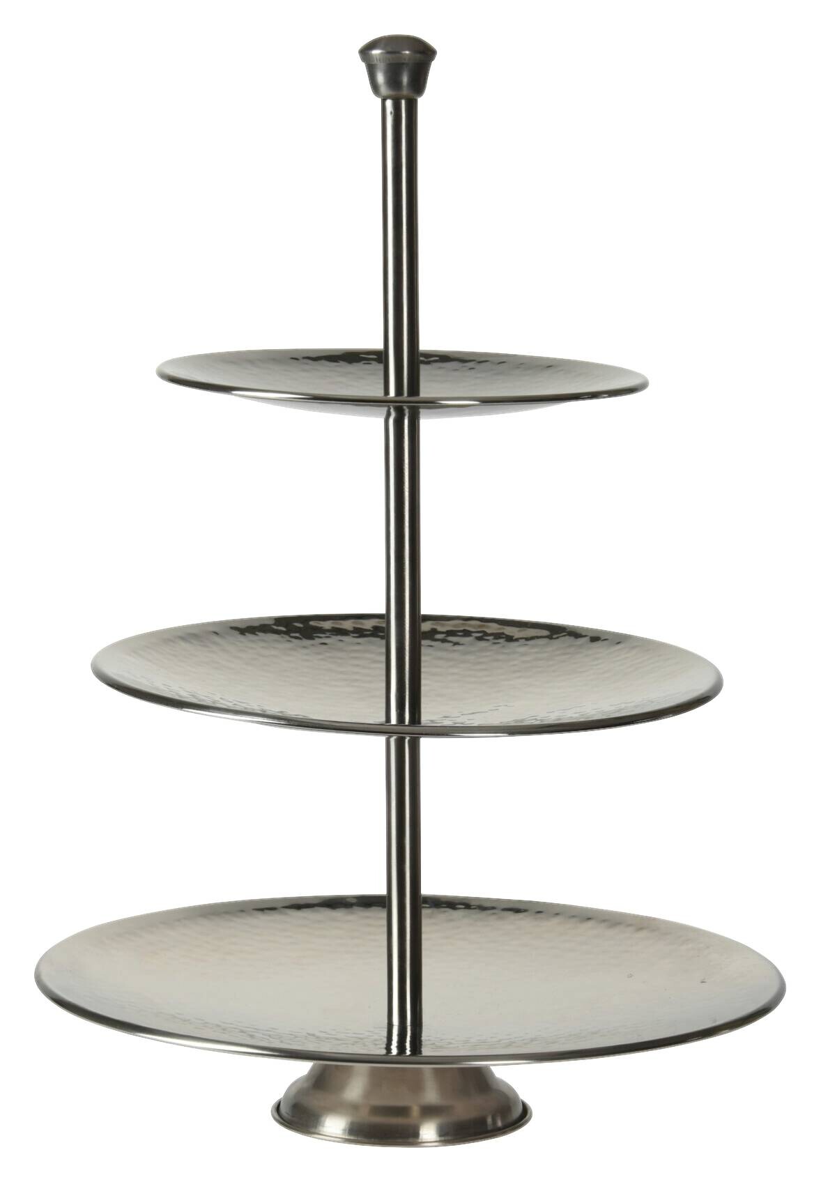 Excellent Houseware Etagere silber Metall H/D: ca. 37x25 cm