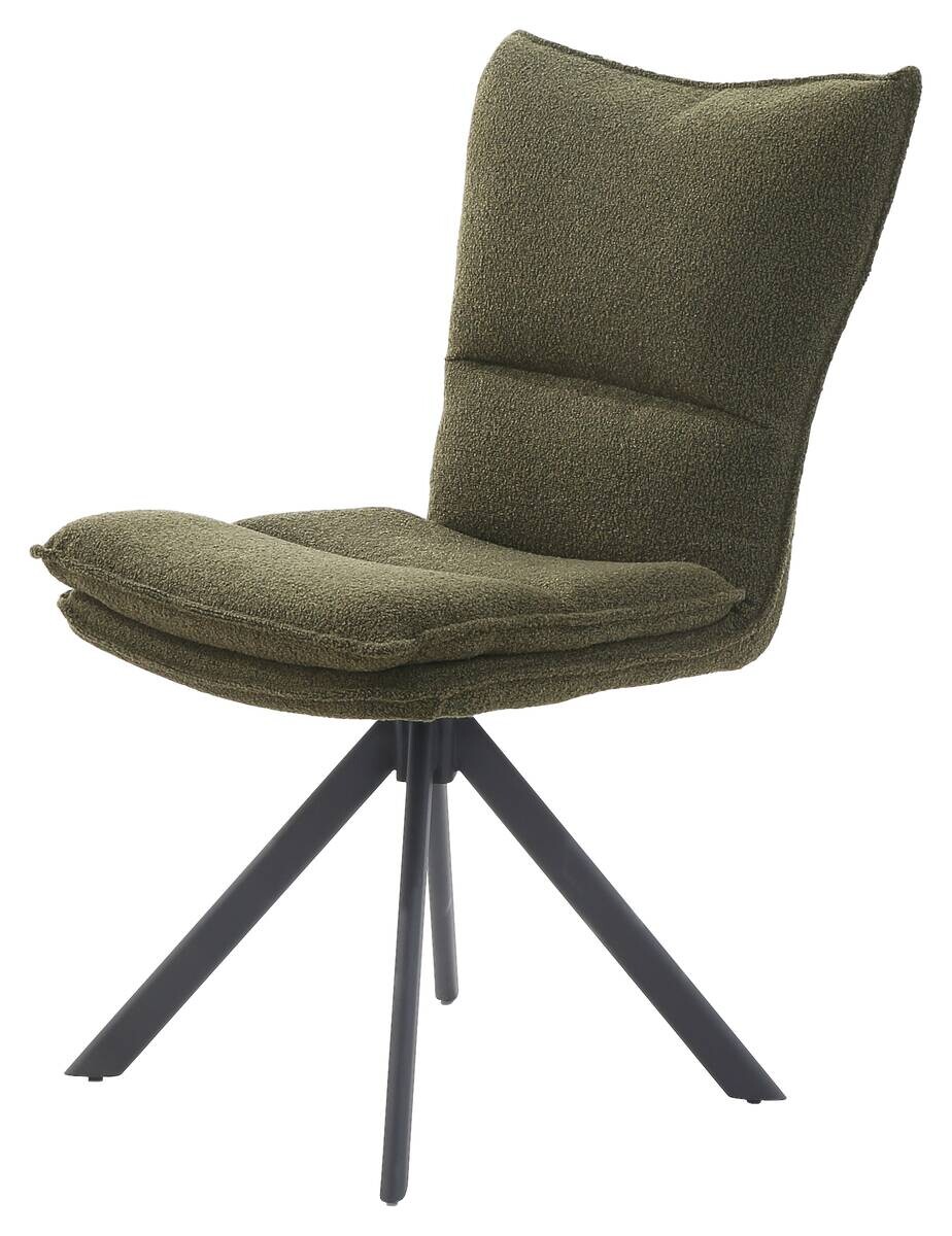 Stuhl grün Webstoff B/H/T: ca. 52x91x61 cm