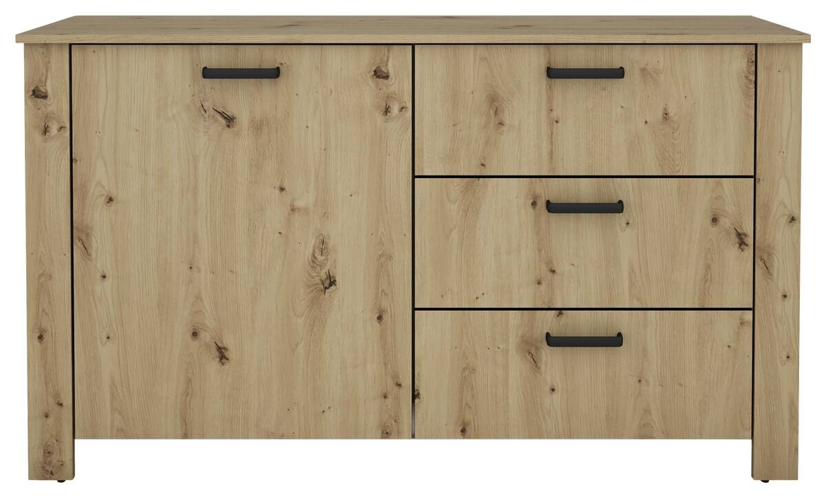 Sideboard FARO Eiche schwarz B/H/T: ca. 140x84x40 cm