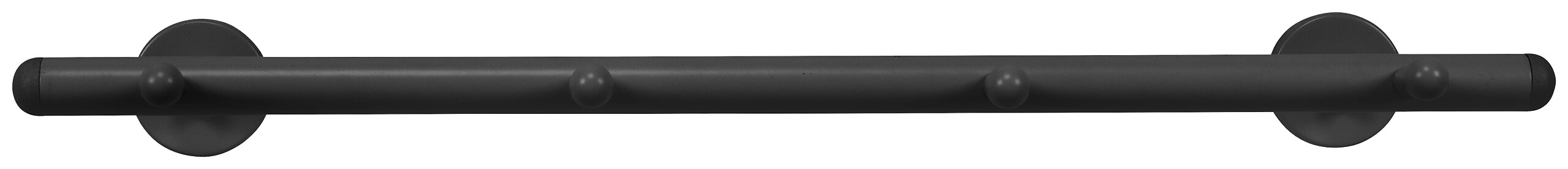 Garderobenleiste Derby schwarz Metall B/H/T: ca. 50x2x9 cm