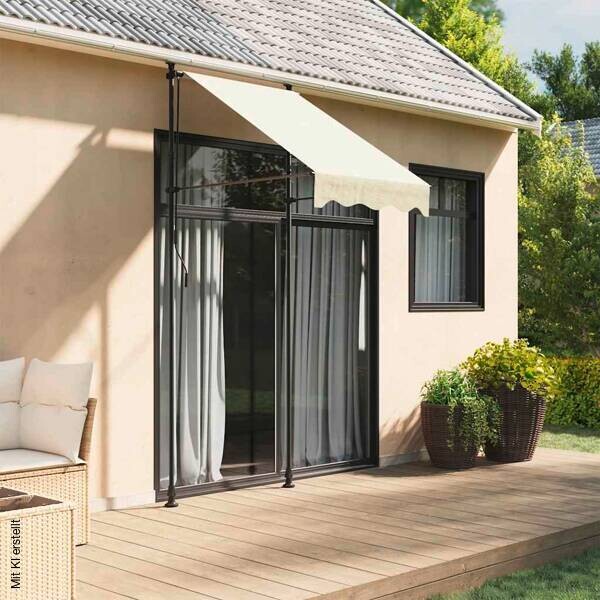 vidaXL Markise creme B/H/L: ca. 150x300x100 cm