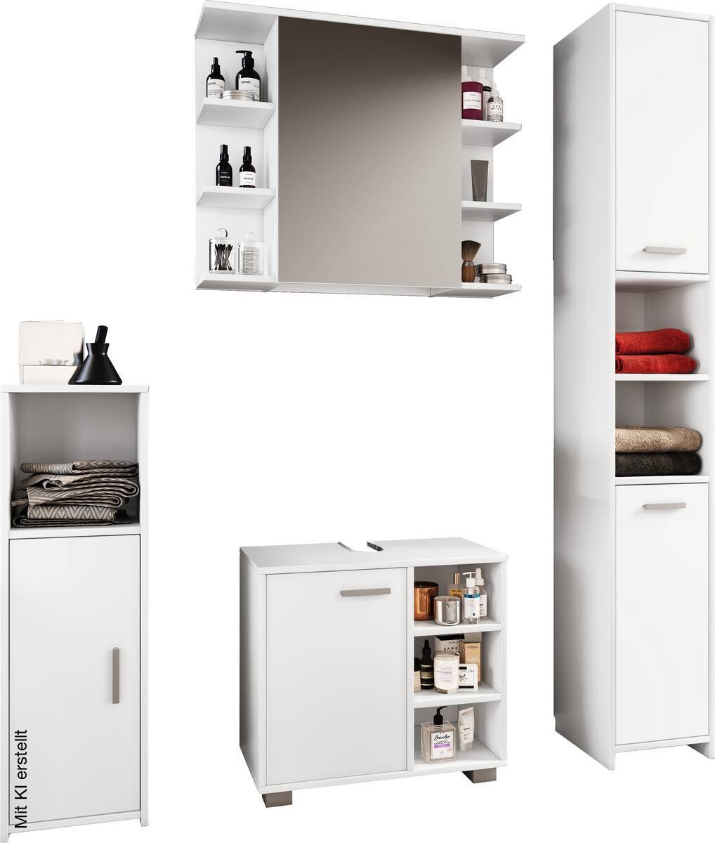Badezimmer-Set Zalo weiß B/H/T: ca. 60x55x30 cm