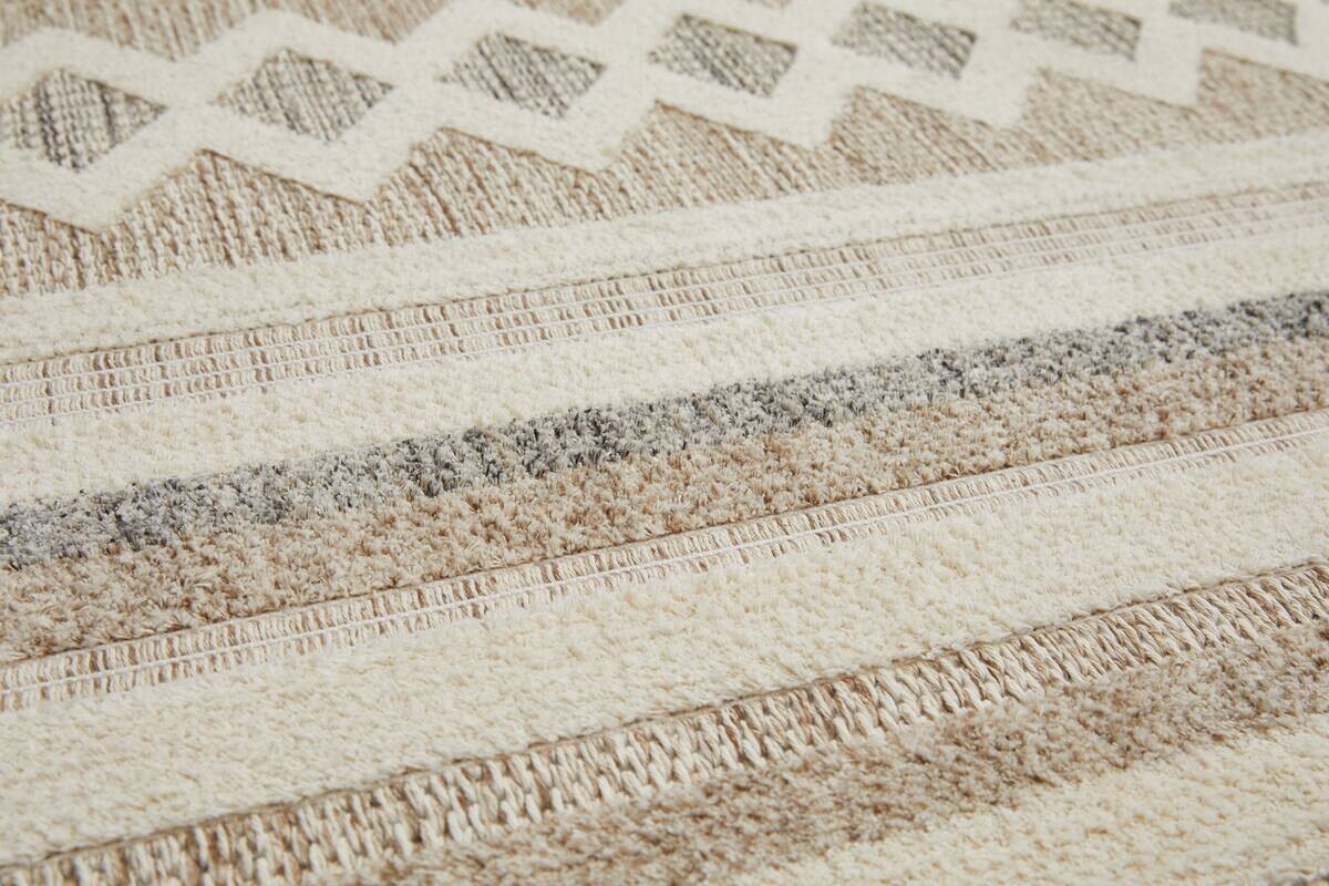 Webteppich Crosby Cremegrau B/L: ca. 160x230 cm