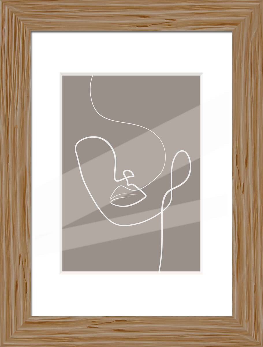 Bilderrahmen natur Holz B/L: ca. 21x29,7 cm