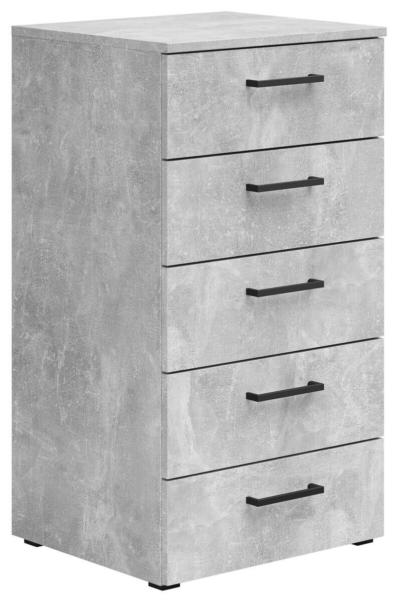 Kommode Multi-Stauraum Typ 14 Beton Optik B/H/T: ca. 45x83x40 cm