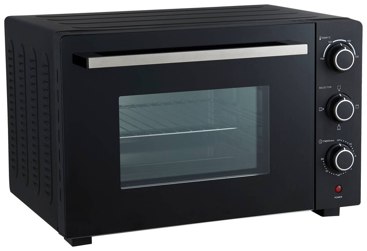 POCOline Mini-Backofen silber Metall B/H/L: ca. 42,6x33,7x51,1 cm