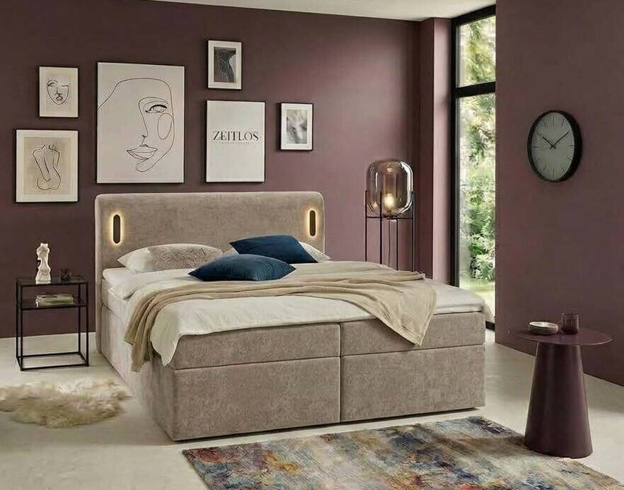 Boxbett Summer taupe Liegefläche B/L: ca. 180x200 cm