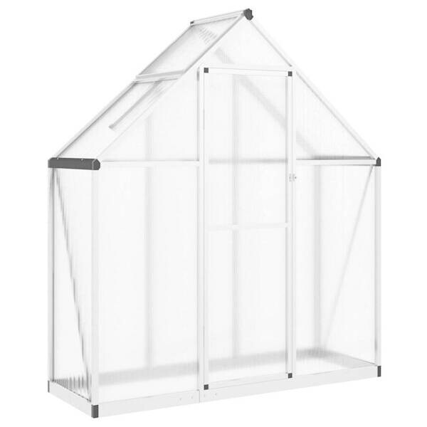 Gewächshaus silber B/H/L: ca. 58x195x169 cm