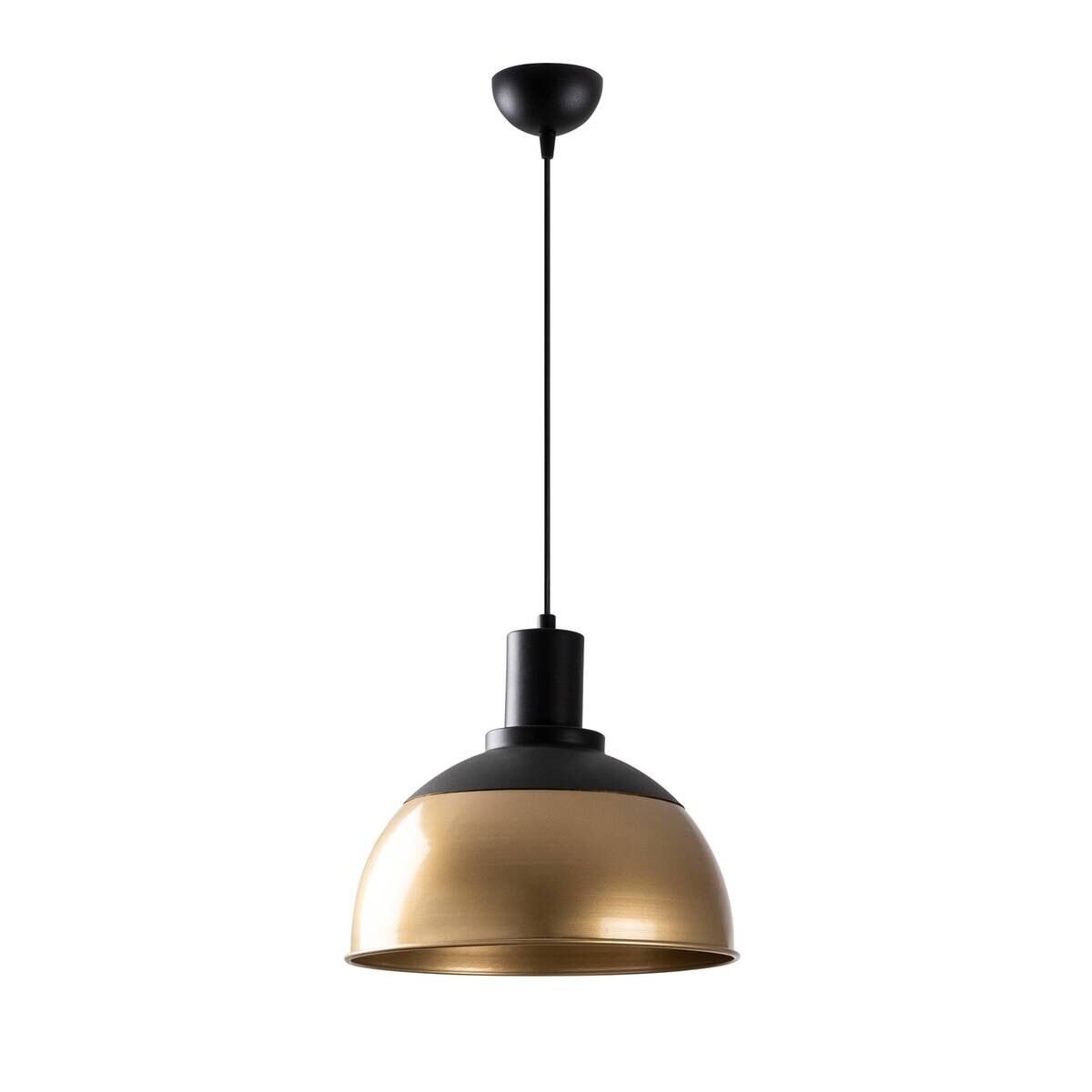 Opviq Pendelleuchte messing schwarz B/H/T: ca. 30x124x30 cm E27 1 Brennstellen