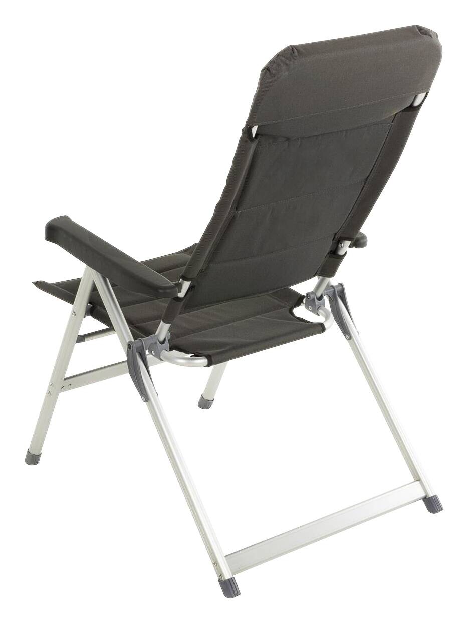 VCM Campingstuhl-Set schwarz Stahl B/H/T: ca. 47x90x47 cm