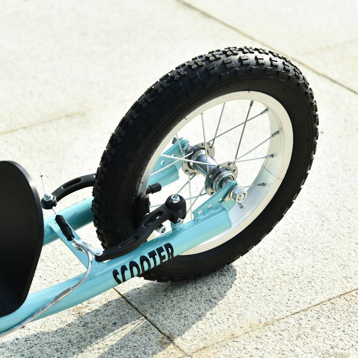 HOMCOM Kinderroller hellblau B/H/L: ca. 58x94x135 cm