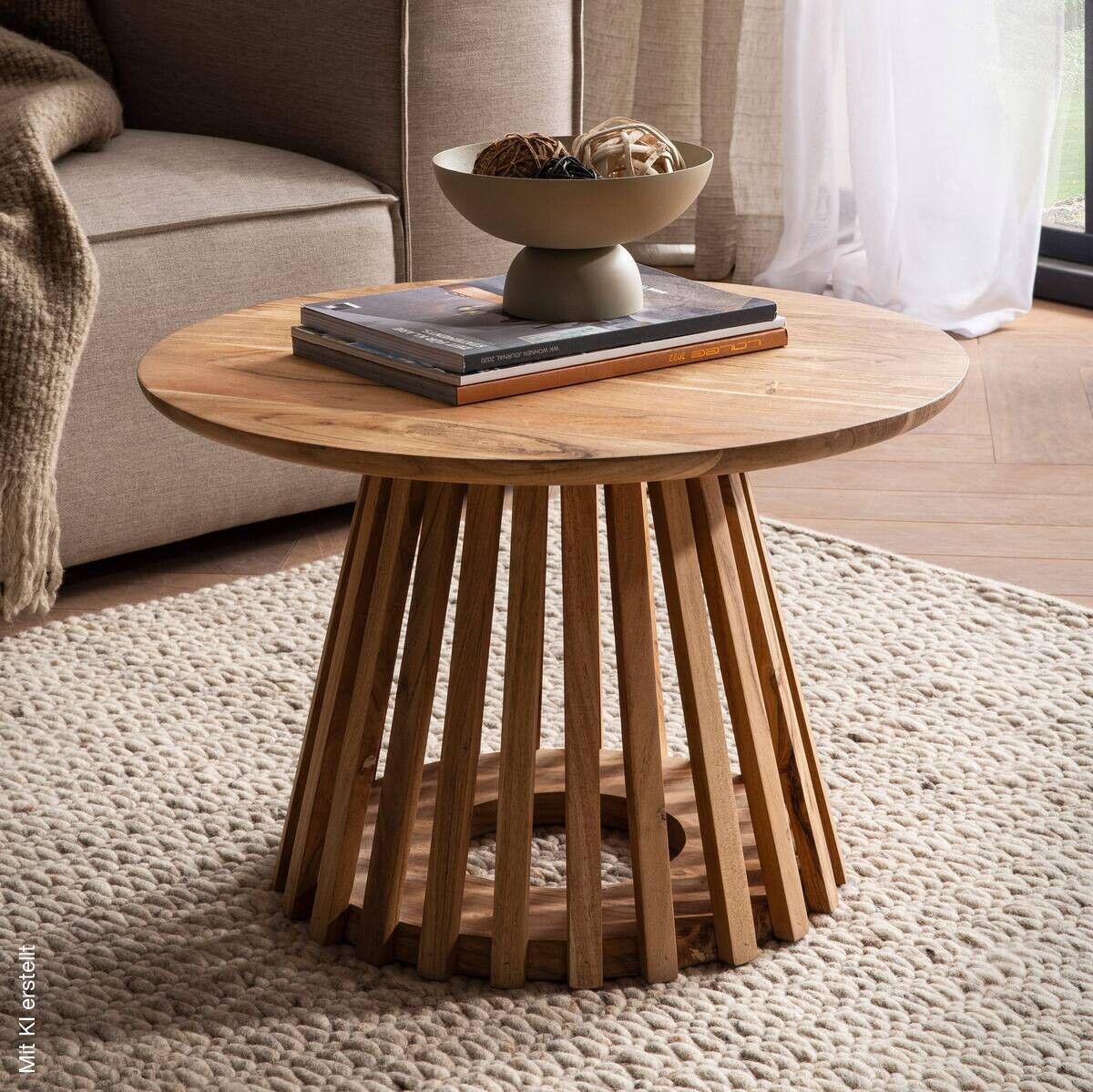 Couchtisch braun H/D: ca. 40x60 cm