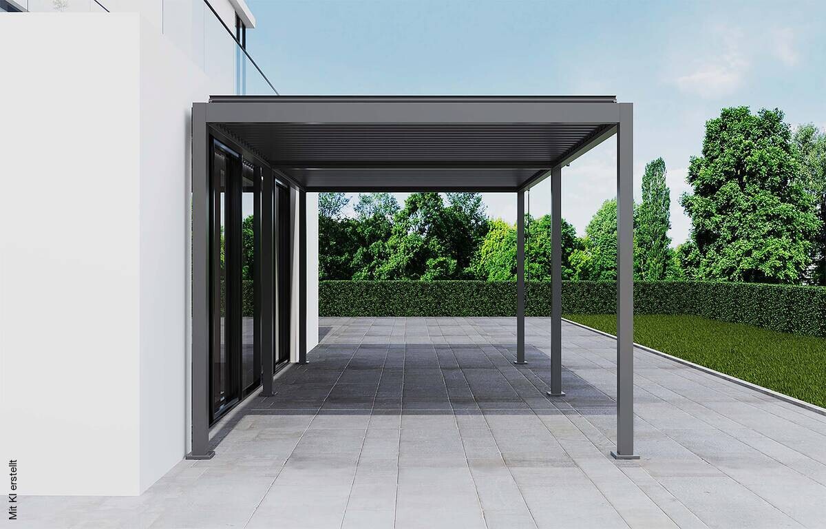 Pergola anthrazit Aluminium B/H/L: ca. 296x247x583 cm