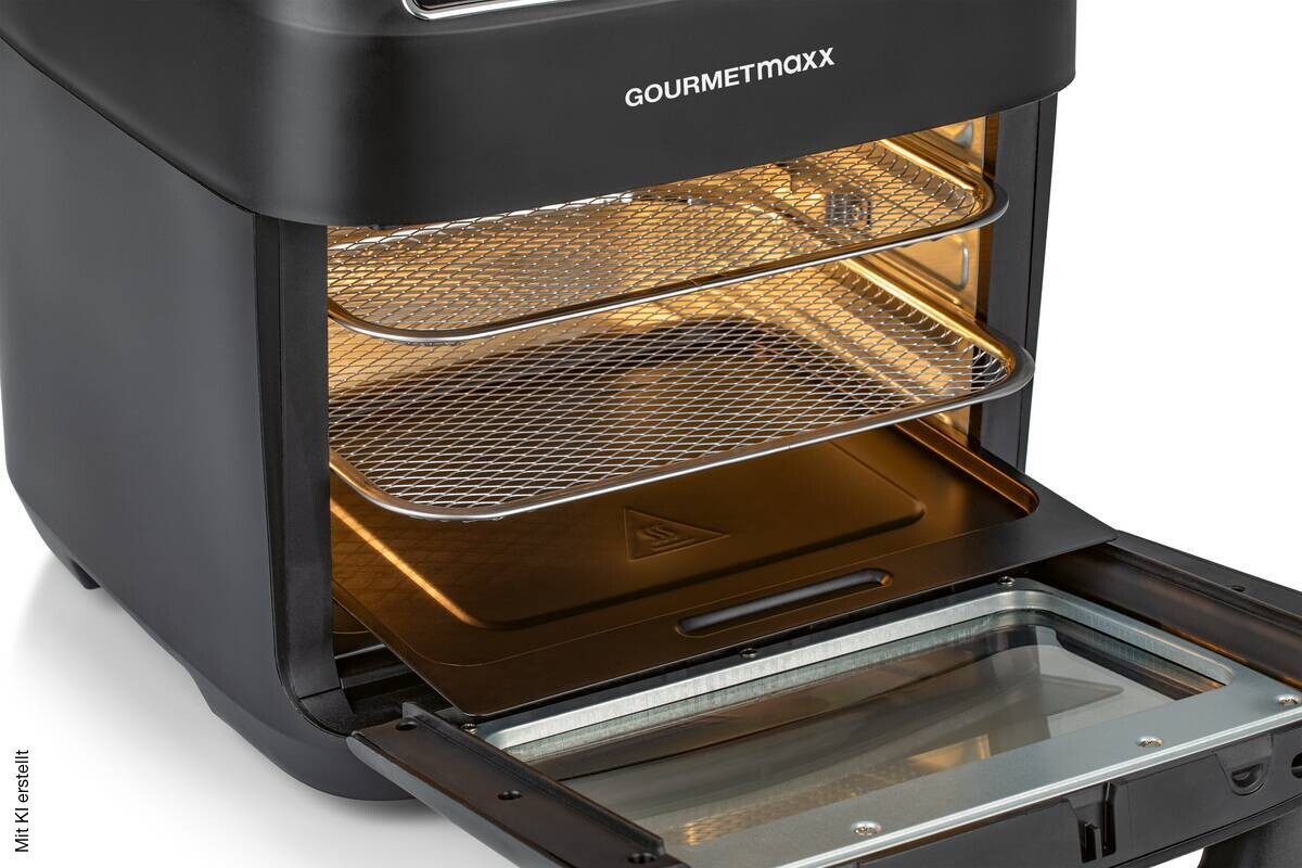 GOURMETmaxx Heißluftfritteuse 13606 schwarz Kunststoff B/H/L: ca. 32,5x34,5x35,8 cm ca. 12 l