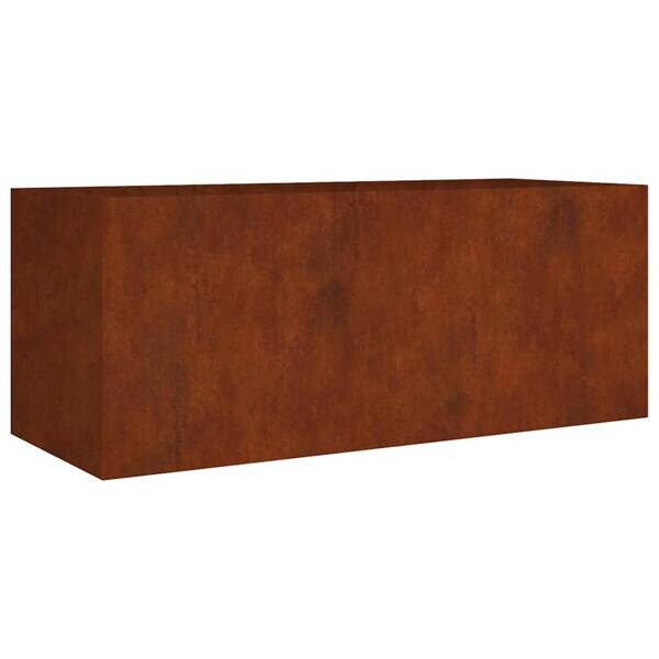 Hochbeet braun Stahl B/H/L: ca. 80x80x200 cm