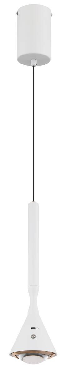 GLOBO Hängeleuchte weiß Opal Kunststoff Metall H/D: ca. 150x9,9 cm 1.0 Brennstellen