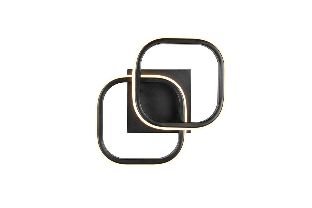 Reality LED-Deckenleuchte mattschwarz Metall B/H/D: ca. 24x10,5x24 cm