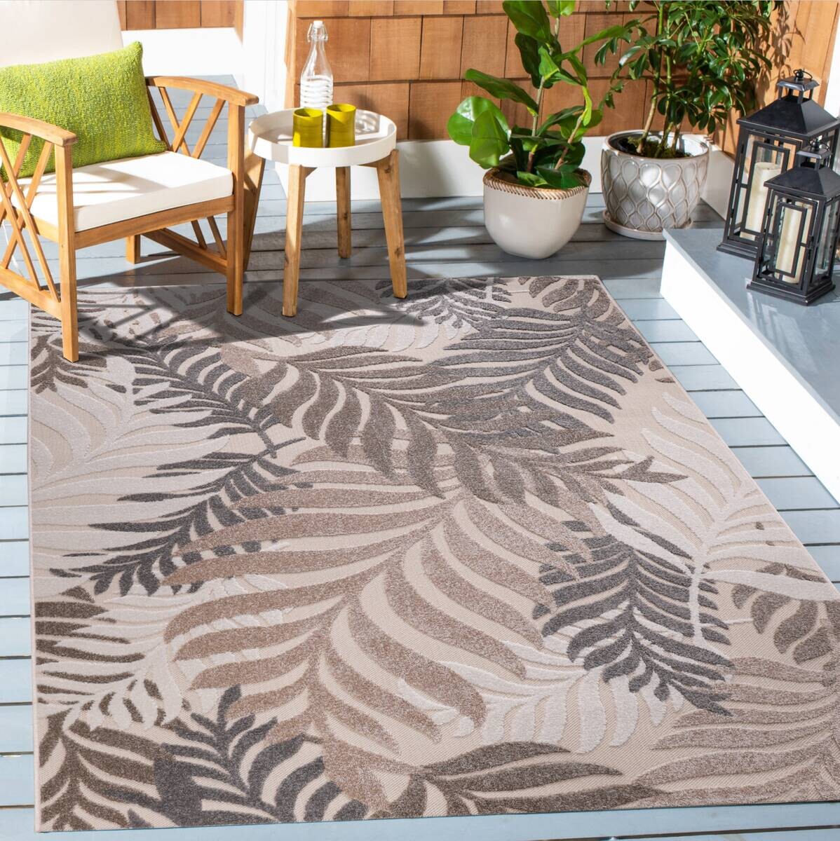 Sanat Outdoorteppich FLORAL creme B/L: ca. 200x290 cm