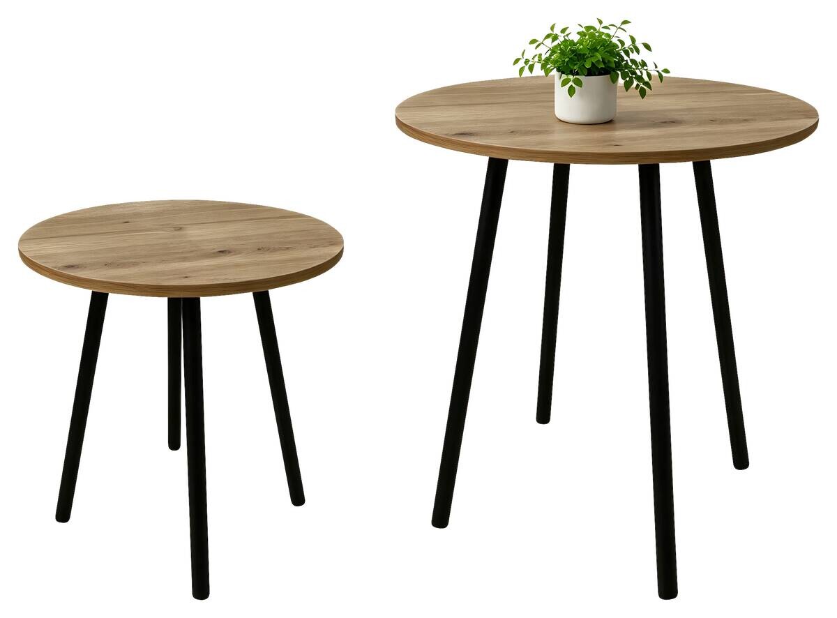 Beistelltisch Daniel Oak MDF H/D: ca. 45x40 cm