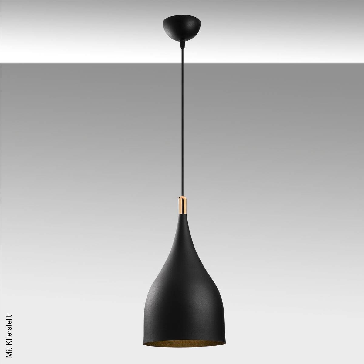 Opviq Pendelleuchte Saglam-3770 schwarz gold B/H/T/L/D: ca. 25x137x25x25x25 cm E27 1 Brennstellen