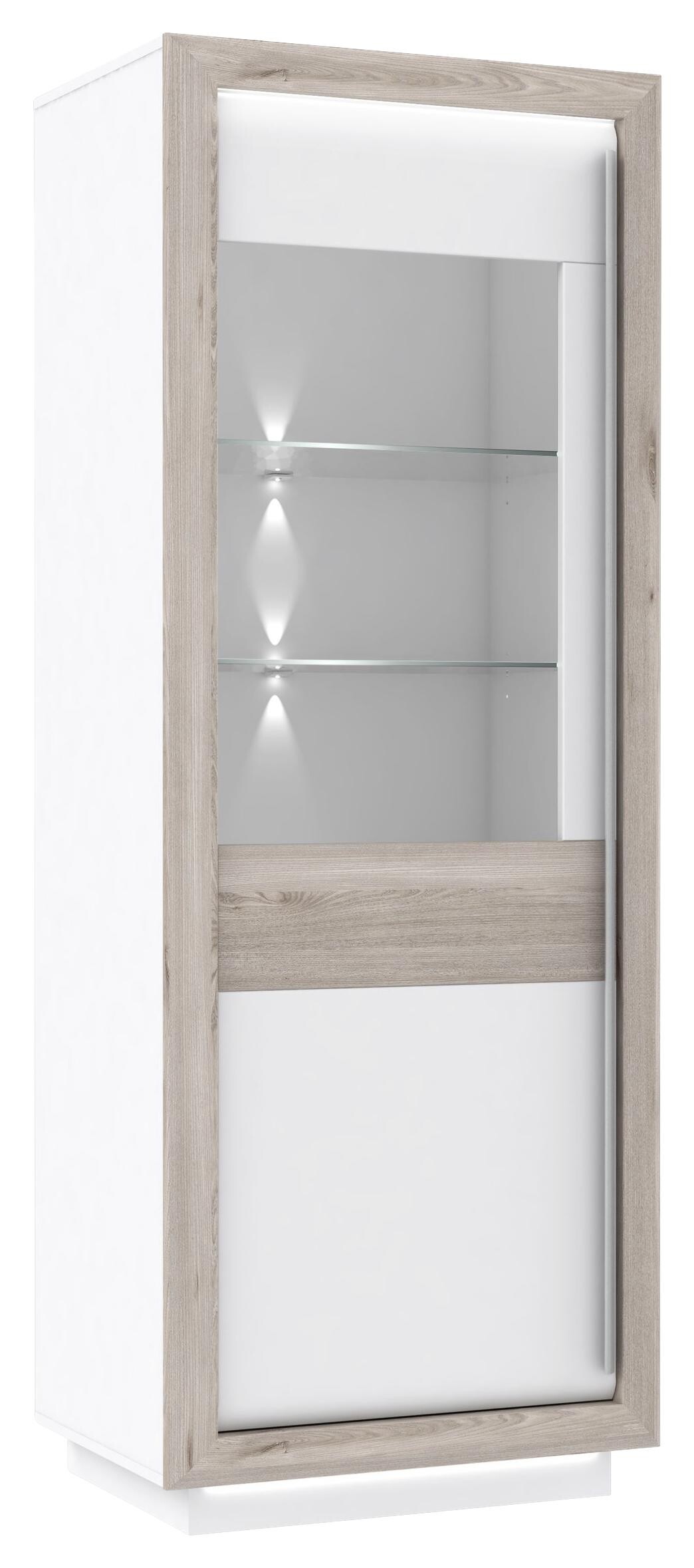 Standvitrine B/H/T: ca. 73,3x197x53 cm