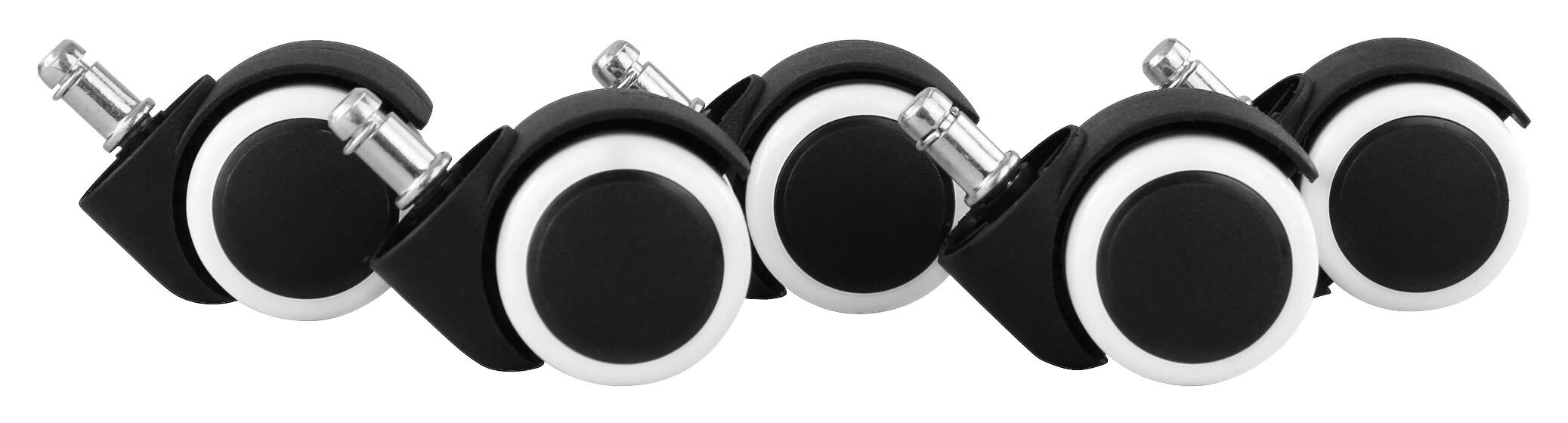 Hartbodenrollen schwarz Kunststoff B/H/T: ca. 5x5x5 cm