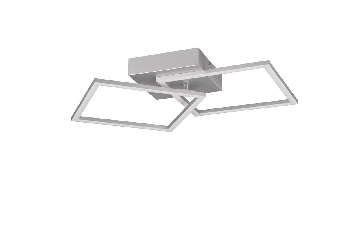 Reality LED-Deckenleuchte Trail titanfarbig Metall B/H/T: ca. 60x7x35 cm 1 Brennstellen