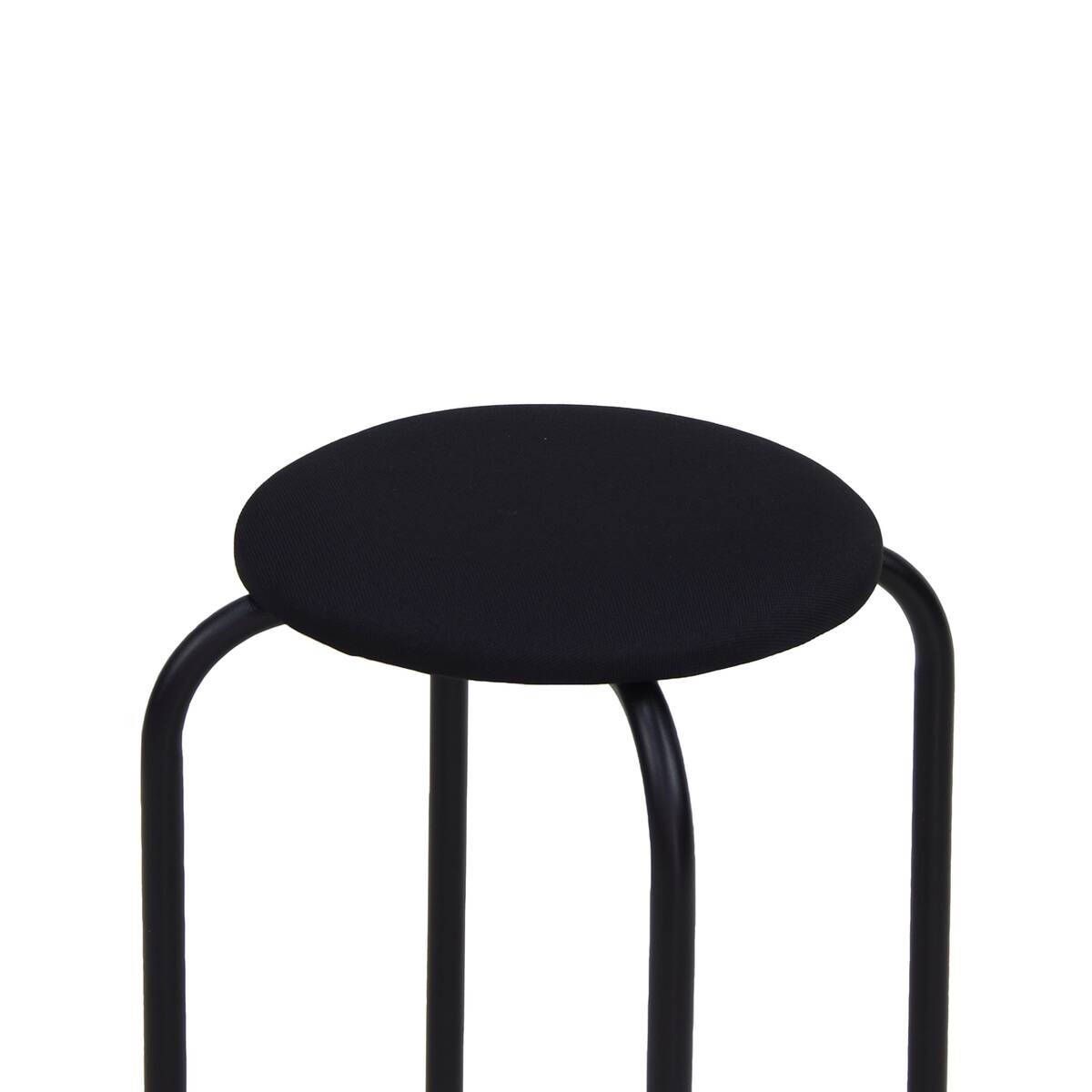 Stapelhocker Fred schwarz Stoff B/H/T: ca. 30x46x30 cm