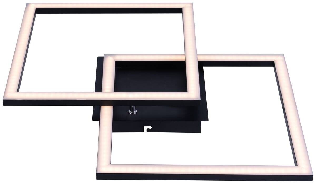 Pocoline LED-Deckenleuchte Lotte schwarz Kunststoff B/H/L: ca. 40x6,5x40 cm