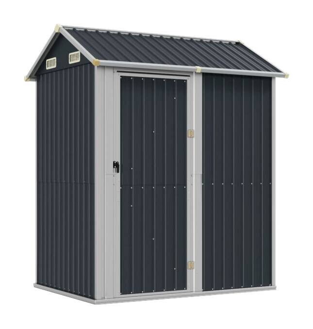 vidaXL Gartenhaus anthrazit B/H/T: ca. 192x237x152,5 cm