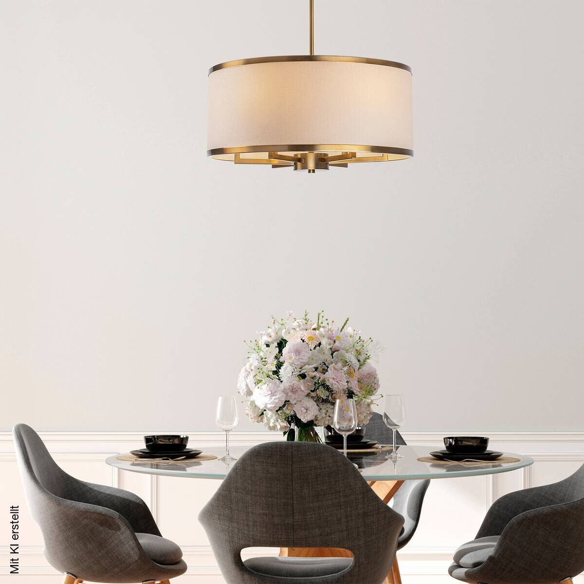 Opviq Pendelleuchte Way-11655 B/H/T/L/D: ca. 60x83x60x60x60 cm E27 6 Brennstellen