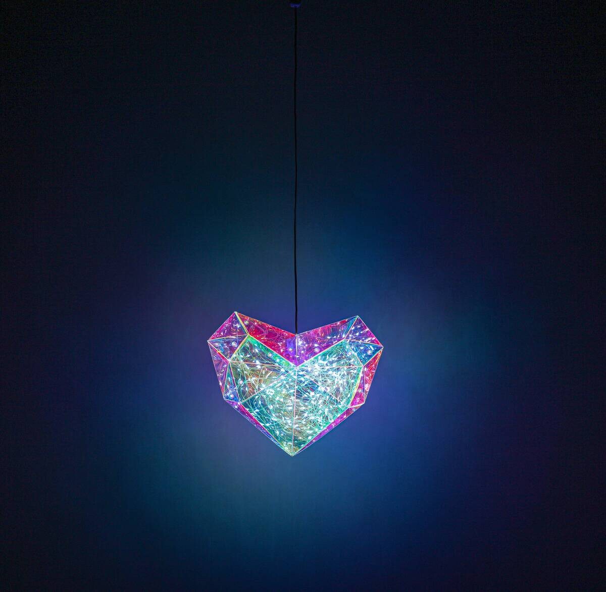 Nolo Dekoleuchte Herz transparent B/H/L: ca. 20x6,5x23 cm