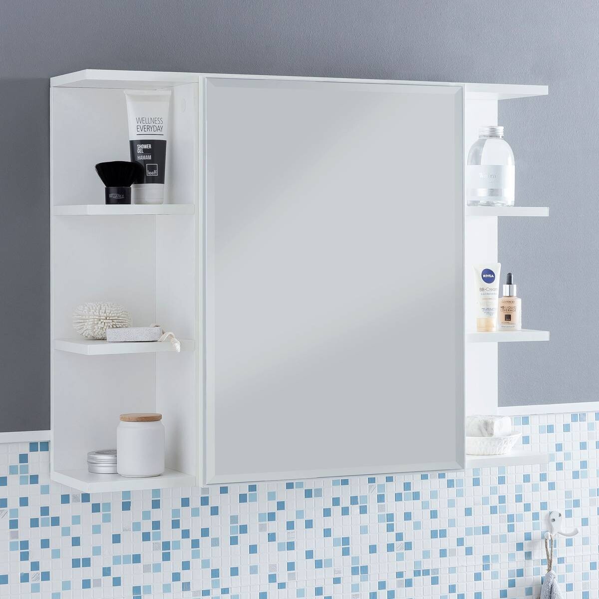 Hängeschrank weiß Spanplatte B/H/T: ca. 80x64x20 cm