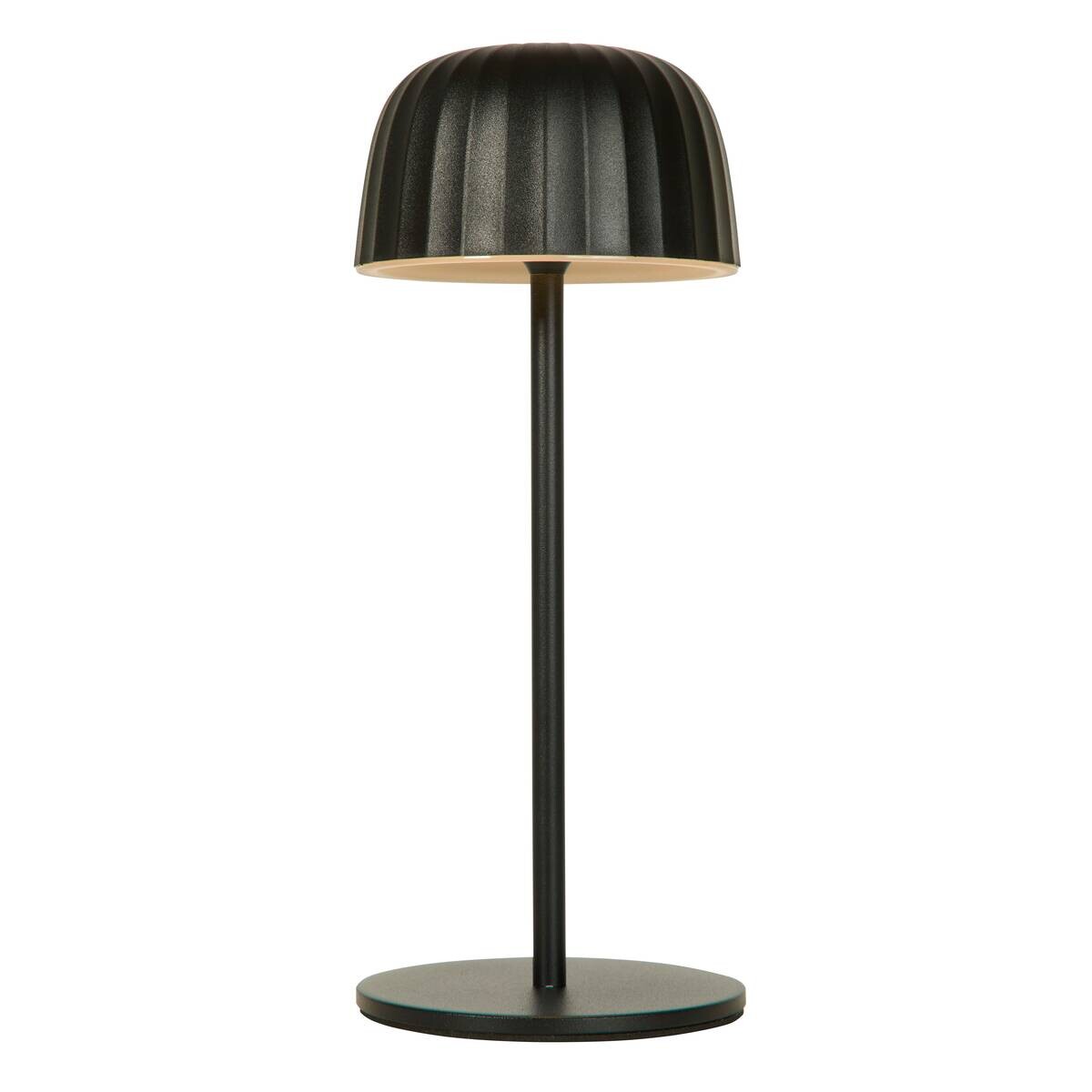 LED-Tischleuchte weiß schwarz B/H/L: ca. 10,8x27x10,8 cm