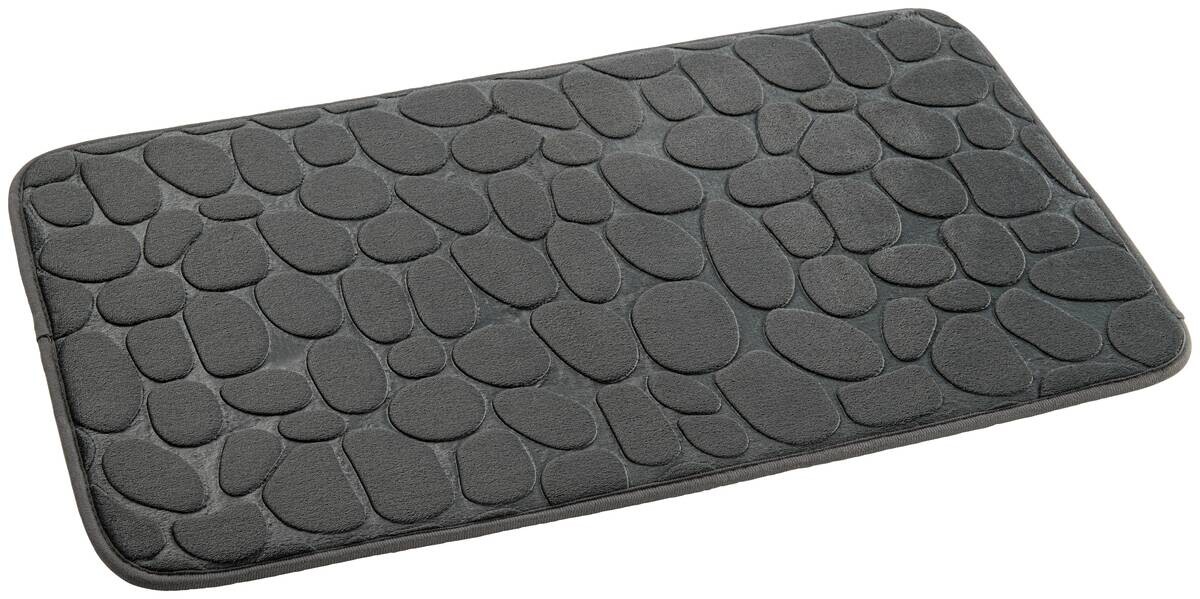 POCOline Badematte Stone anthrazit 100% Polyester B/L: ca. 45x70 cm