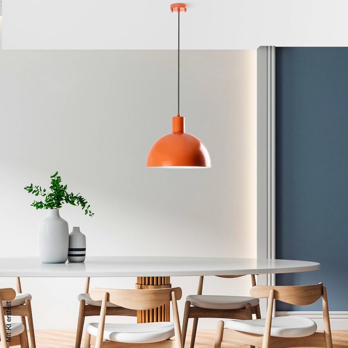 Opviq Pendelleuchte orange B/H/T: ca. 30x117x30 cm E27 1 Brennstellen