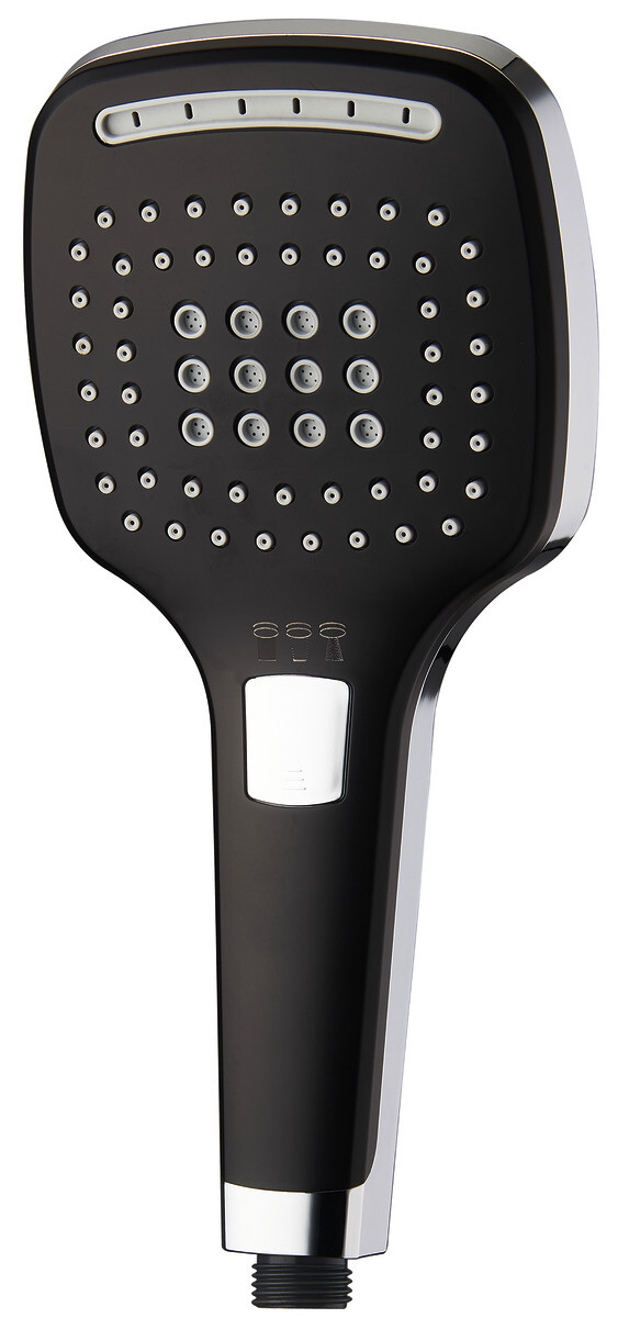 POCOline Handbrause Square schwarz B/H/L: ca. 4x12x26 cm