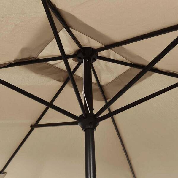 vidaXL Sonnenschirm taupe Polyester B/H/L: ca. 200x252x300 cm