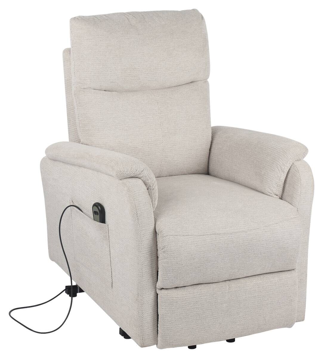 TV-Sessel Rubi beige Webstoff B/H/T: ca. 75x136x87 cm