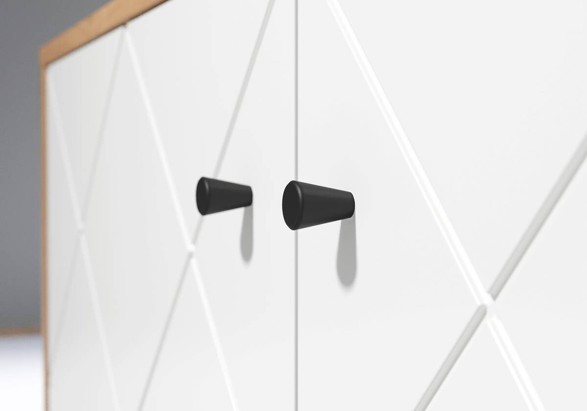 Trendteam TV-Lowboard Touch Eiche Artisan weiß B/H/T: ca. 110x37x60 cm