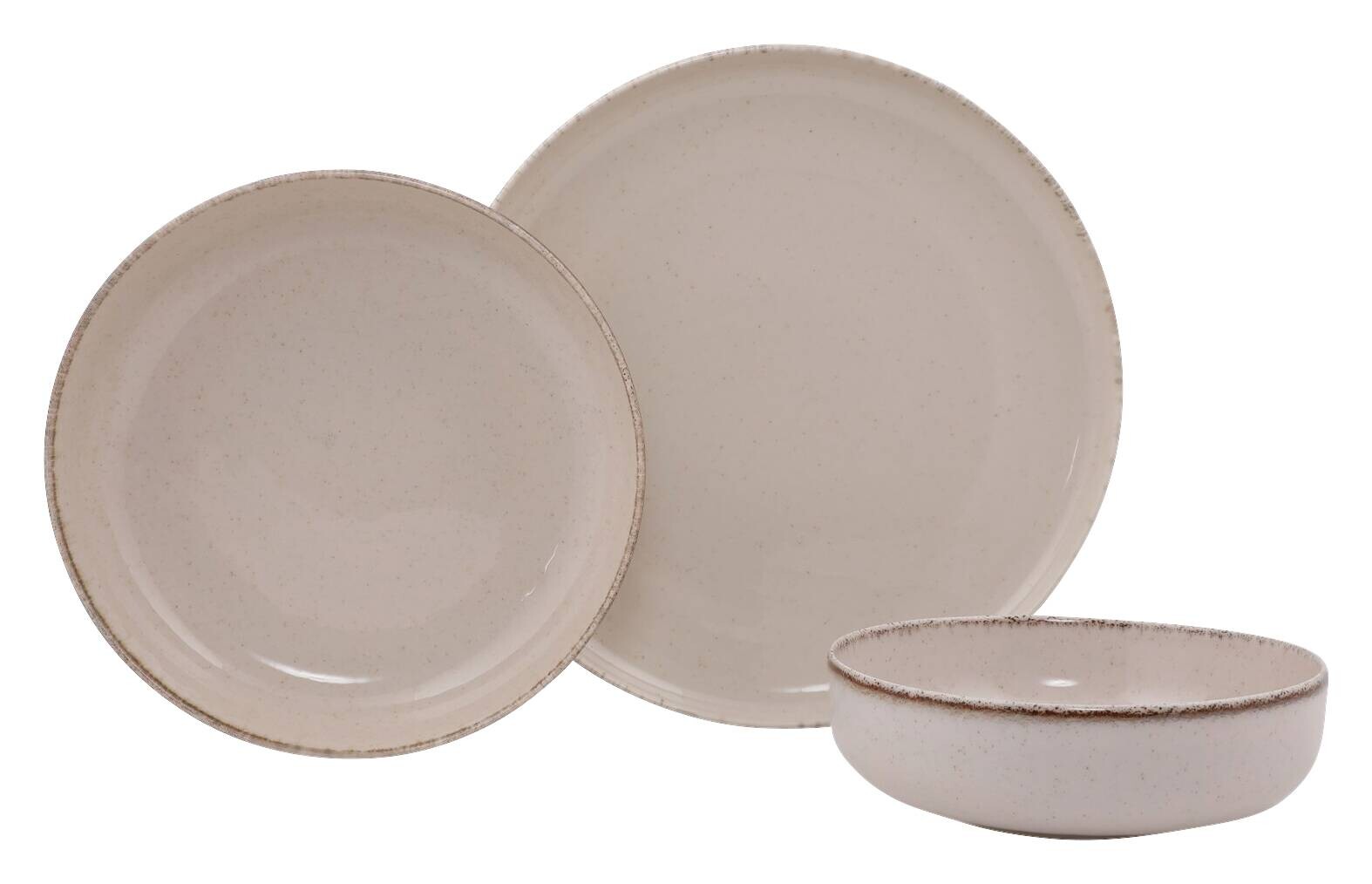 HermiaConcept Tafelservice Nairobi creme Porzellan 12 tlg.