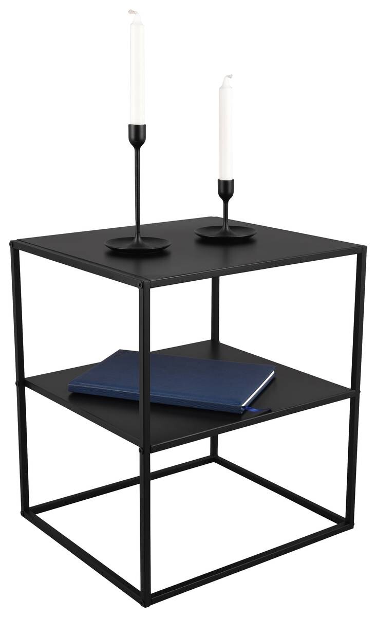 Beistelltisch Chloe schwarz lackiert Metall B/H/T: ca. 40x51x45 cm