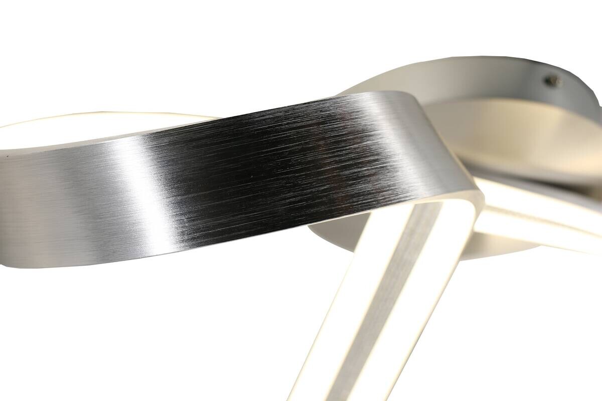 POCOline LED-Deckenleuchte Boucle nickel Metall Acryl B/H/L: ca. 25x23x75 cm