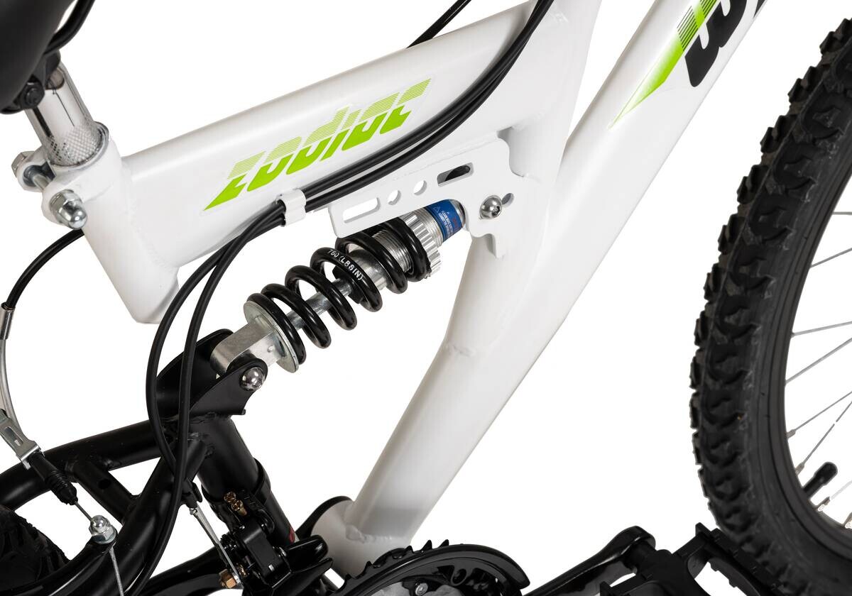 WYLD Kinder-Mountainbike Zodiac ZODIAC 24 Zoll Rahmenhöhe 38 cm 18 Gänge weiß weiß ca. 24 Zoll