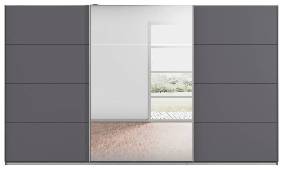 Kleiderschrank Kulmbach grau B/H/T: ca. 360x210x62 cm