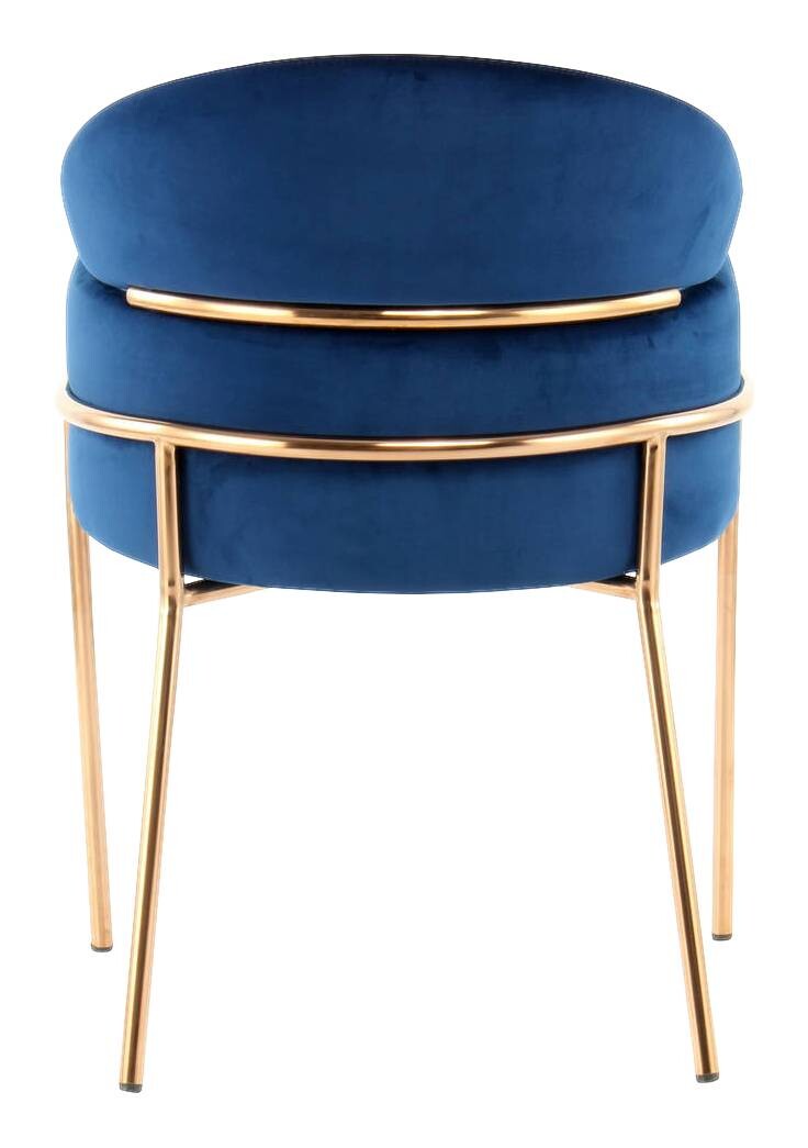 Stuhl Corey 100 blau Microfaser B/H/T: ca. 58x79x57 cm