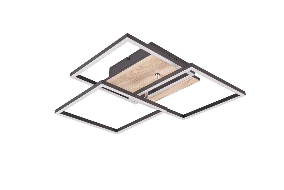 Reality LED-Deckenleuchte R62883135 Mobile schwarz Acryl Metall MDF B/H/T: ca. 39x10x42 cm 1 Brennstellen