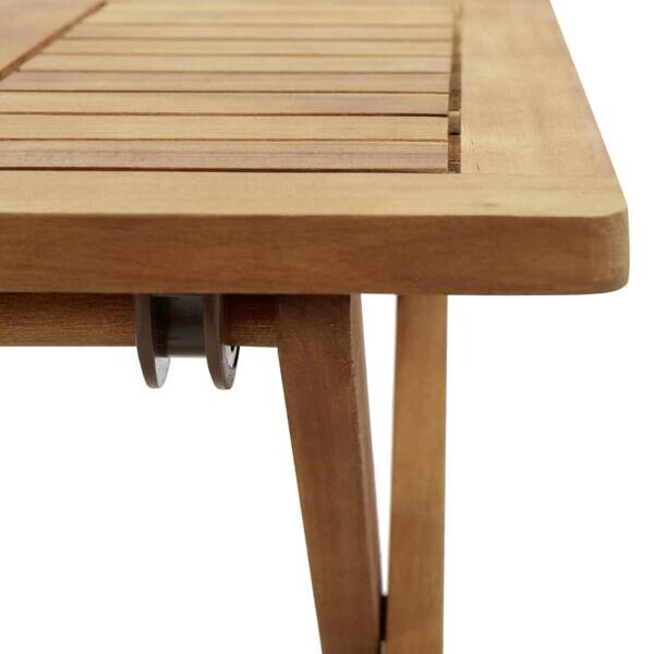 vidaXL Beistelltisch braun Akazie B/H/T/L: ca. 40x40x40x40 cm