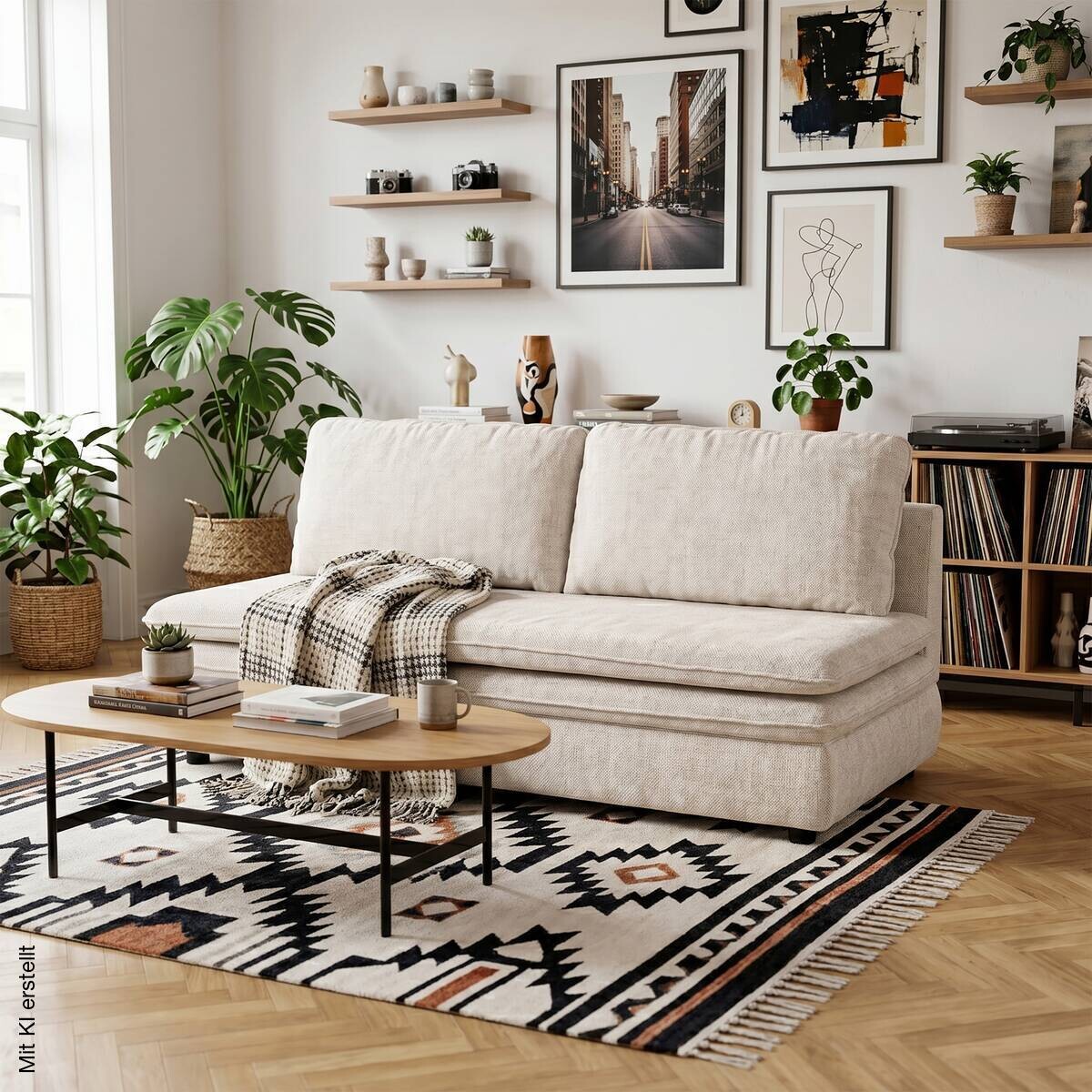 Schlafsofa Fiesta pearl Microfaser B/H/T: ca. 200x89x85 cm