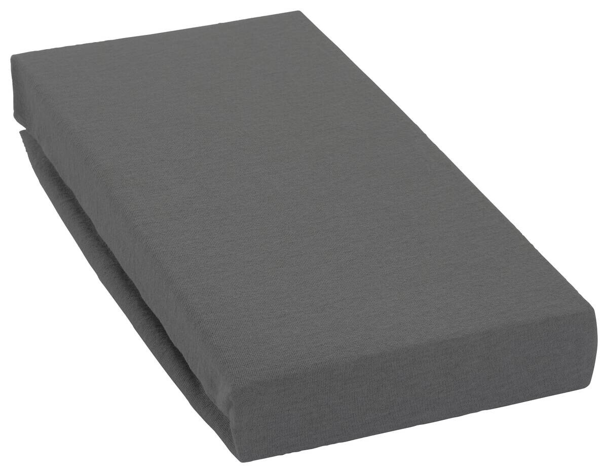 oh cosy Spannbetttuch Jersey anthrazit 50% Baumwolle, 50% Polyester B/L: ca. 180x200 cm